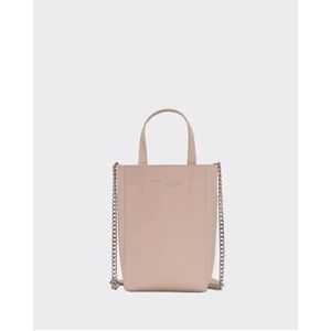 IRO Broome Mini Leather Beige Pink Tote NWOT